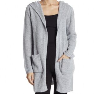 Love By Design Light Gray Hooded Cardigan